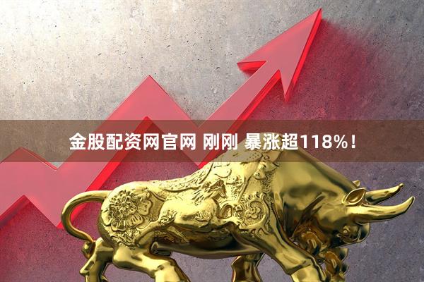 金股配资网官网 刚刚 暴涨超118%！